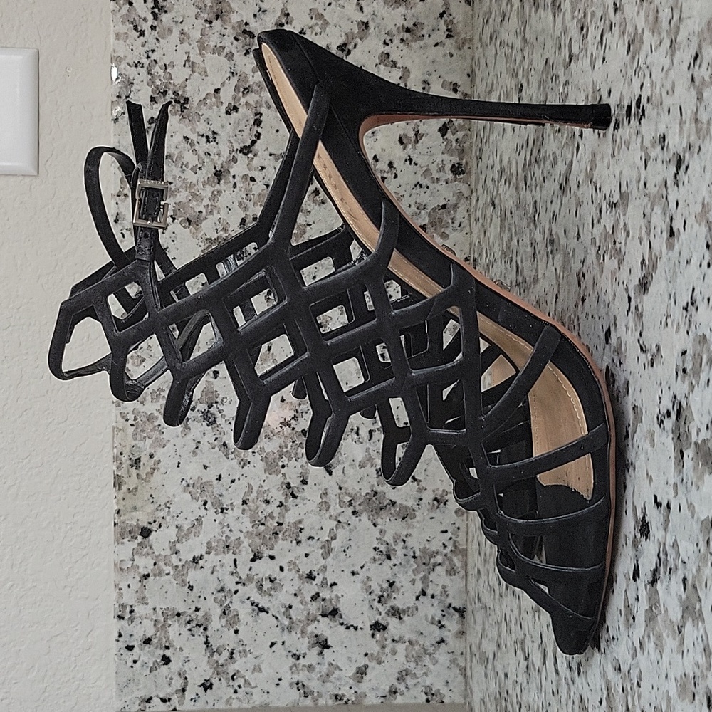 Schutz Juliana cage stilleto heels US sz 9.5 - Picture 6 of 10
